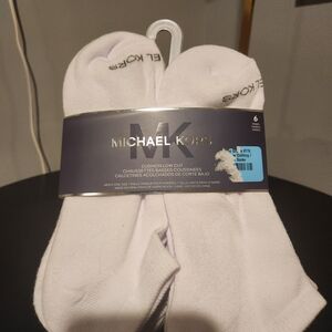 Michael Kors White Low Cut Athletic Socks
